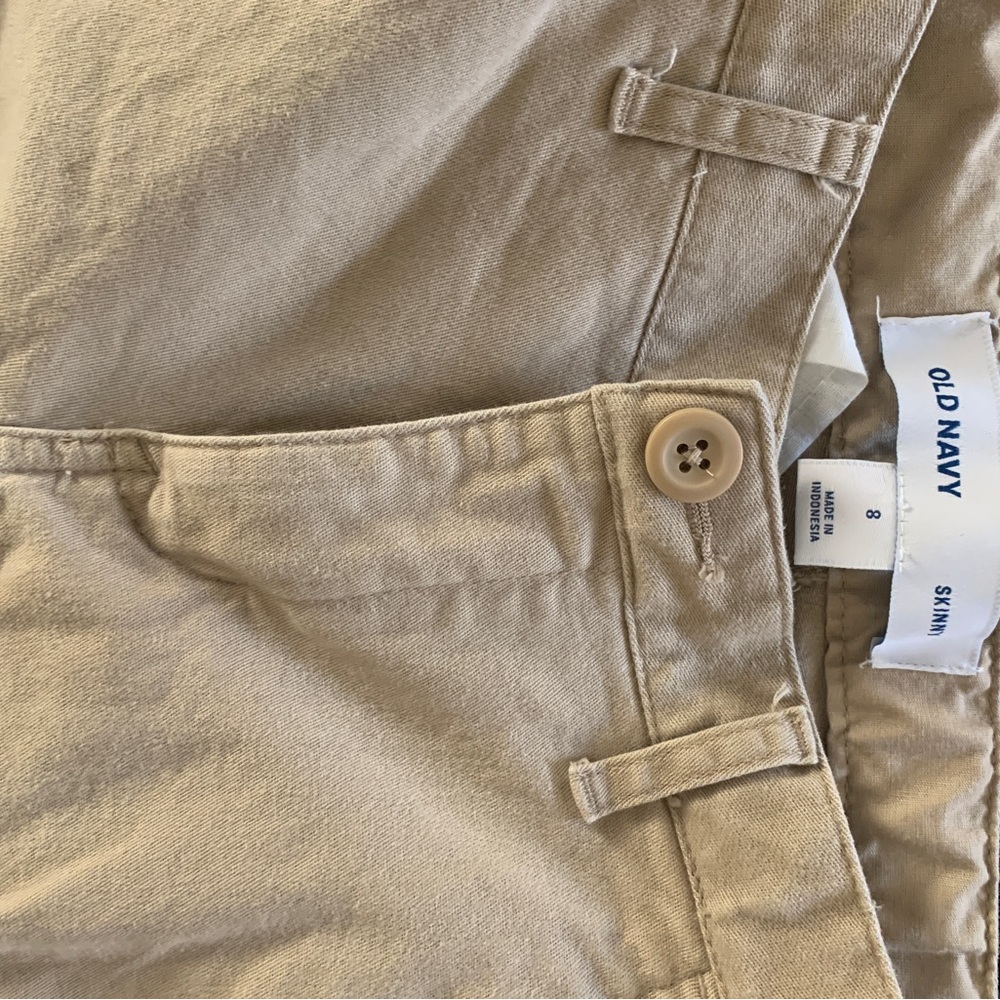 Old Navy Boys Chinos Medium 8 like new!